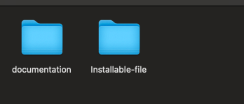 Installable folder contents